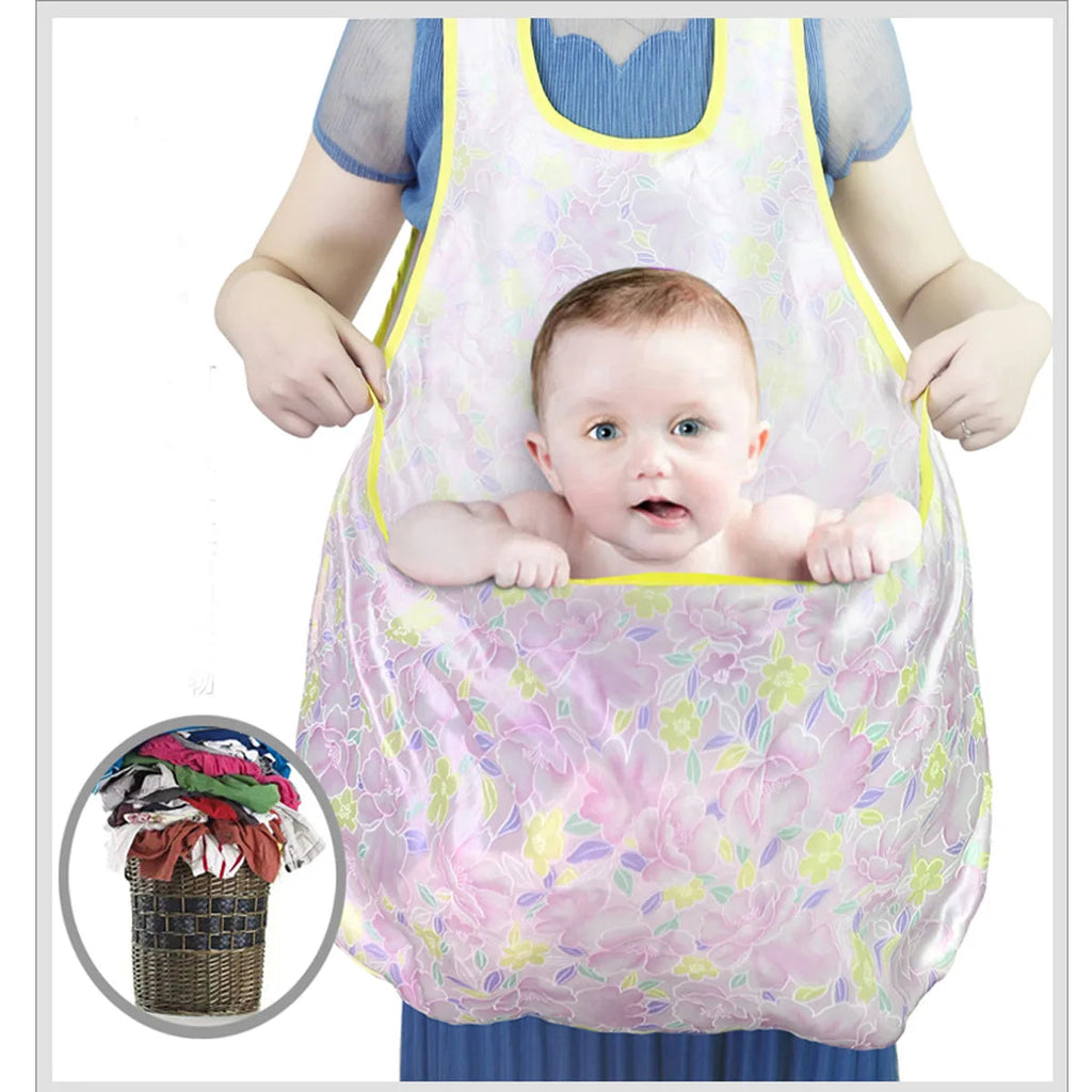 Lazy People Home Balcony Portable Wear Clothes Drying Apron Student Ladies Load Clothes Do Not Bend Over Clothes Drying Apron Stone's Store