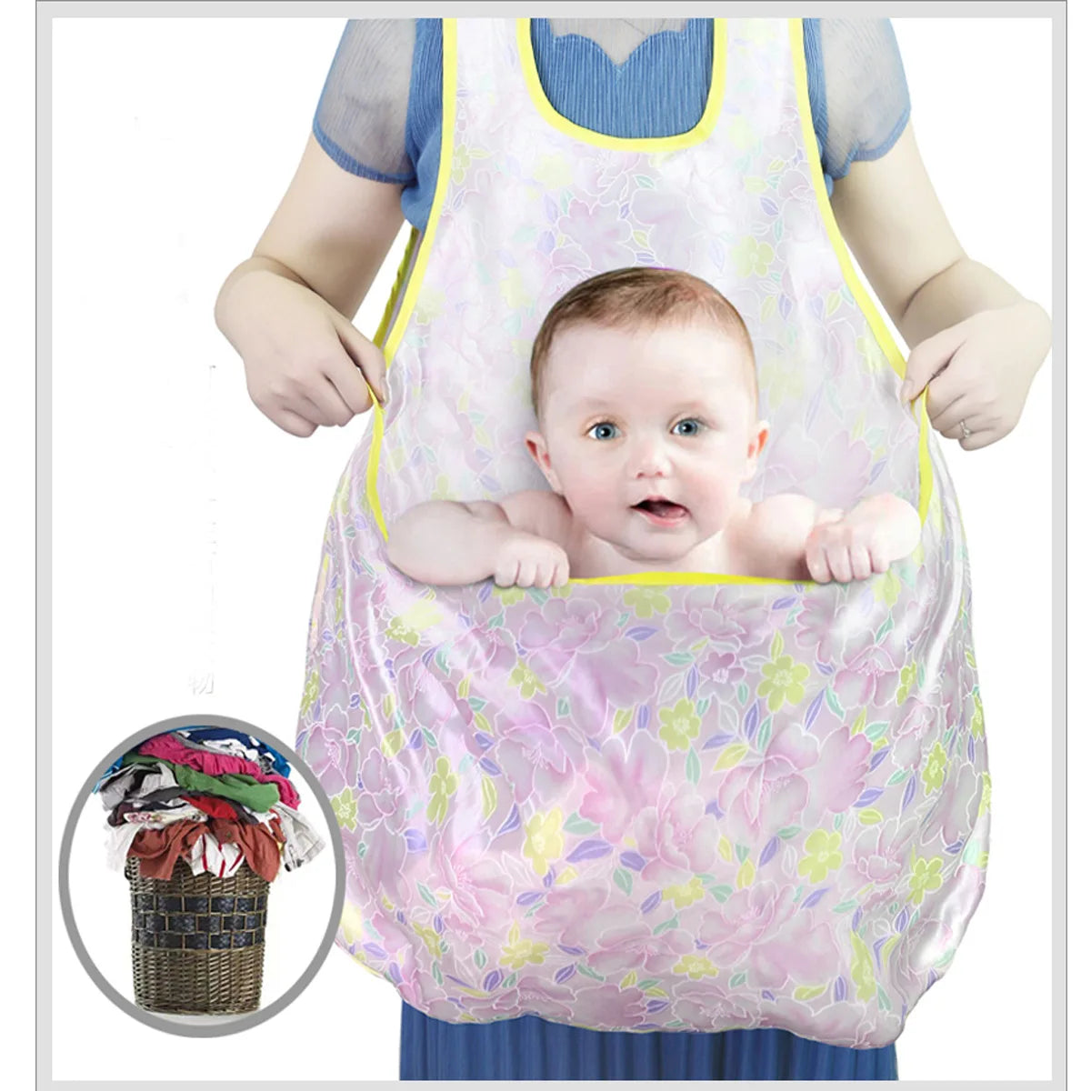 Lazy People Home Balcony Portable Wear Clothes Drying Apron Student Ladies Load Clothes Do Not Bend Over Clothes Drying Apron Stone's Store