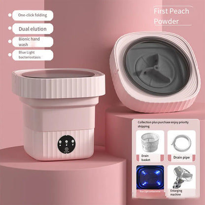 6L 11L Folding Portable Washing Machine Big Capacity with Spin Dryer AliExpress