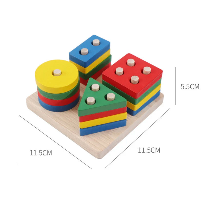 Montessori Wooden Roller Coaster Bead Maze for Toddlers Laime Store