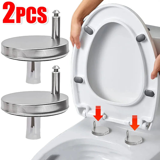 Rust-Resistant Stainless Steel Toilet Seat Fixing Kit – Easy Installation (2 Pack)