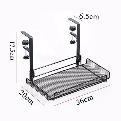 Under Desk Cable Management Tray No Drill Steel Desk Cable Organizers