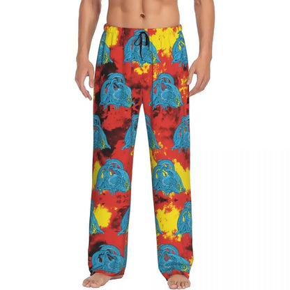Custom T-Twentys One P-Pilots Rock Logo Hot Pajama Pants Men's Lounge Sleep Stretch Sleepwear Bottoms with Pockets