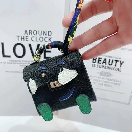 View details for Mini Handmade Bag Keychain Tiny PU Leather Handbag Decoration Pendant