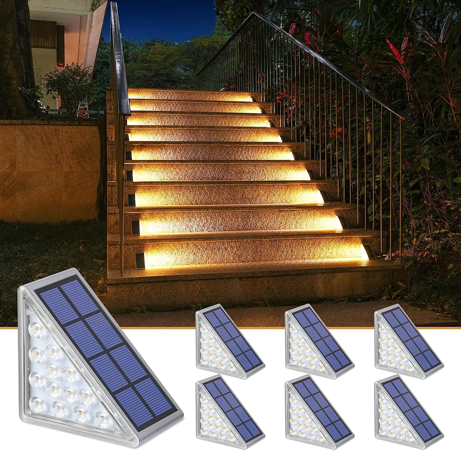 SolarGuard: Anti-Theft LED Outdoor Stair Light kiwong solar light Store