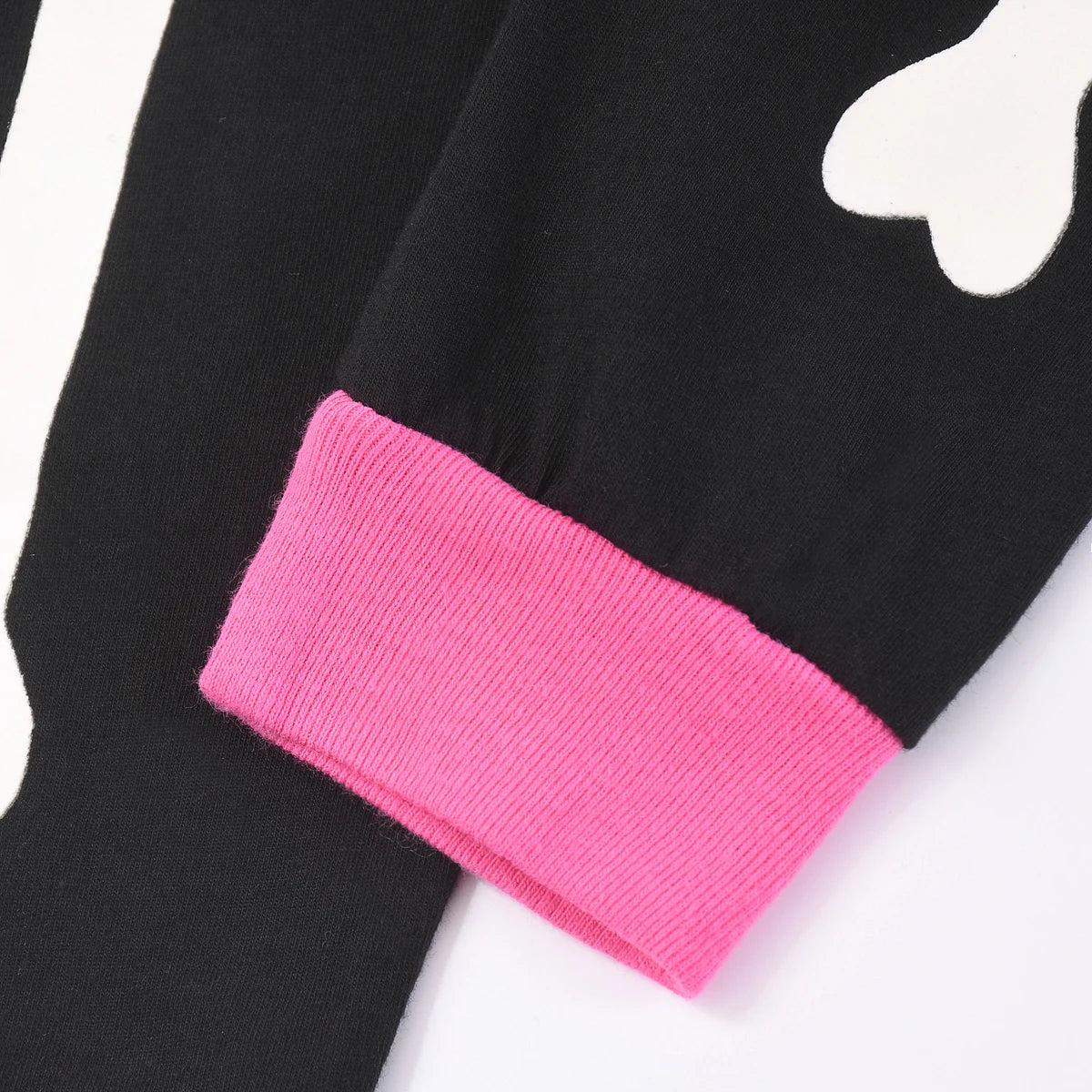 Halloween Luminous long-sleeved and long-pants pajama set for girls, suitable for girls aged 2 to 9