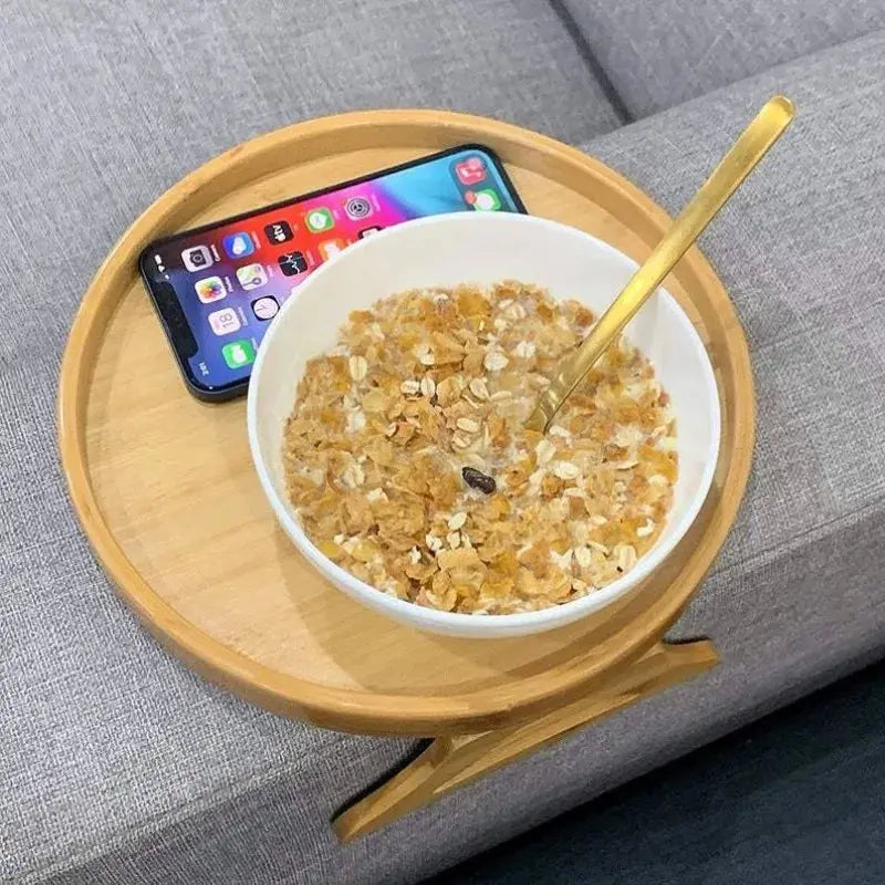 Bandeja para reposabrazos de sofá, mesa de clip para reposabrazos de sofá, portavasos portátil para sofá