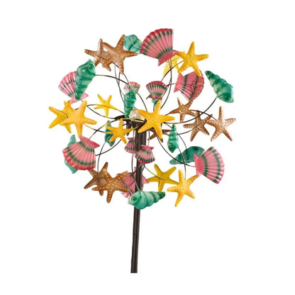 BloomSpin Wind Spinner Garden Decor Floral Petal Spin Outdoor