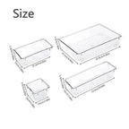 7/14 Pcs Drawer Organizers Set Clear Plastic Desk Dividers Bins