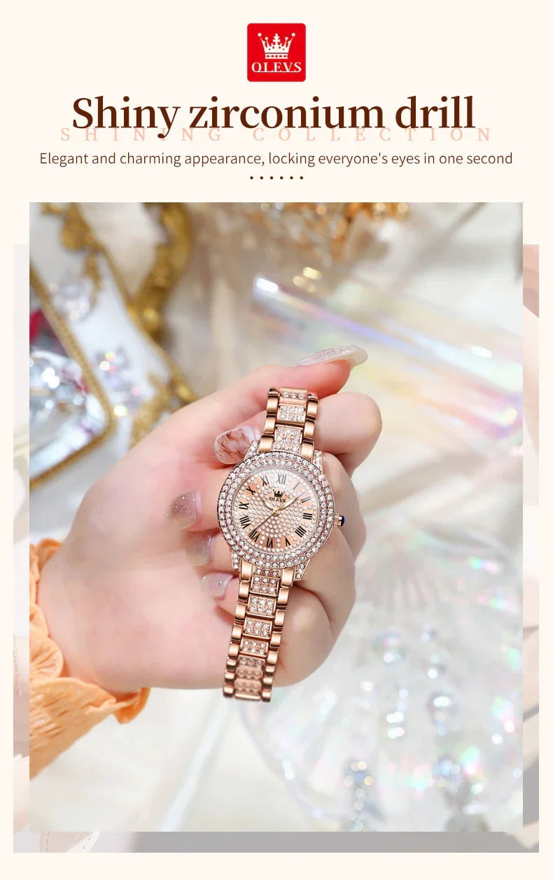 Diamond Éclat - Luxe Roman Dial Quartz Watch South Bay Evans General Store