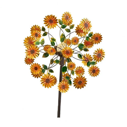BloomSpin Wind Spinner Garden Decor Floral Petal Spin Outdoor