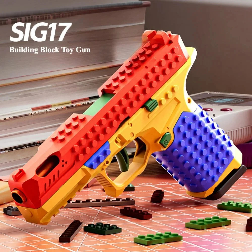 BrickBlaze™ Bláster de juguete DIY 🔥🧱 Crea tu potencia de fuego