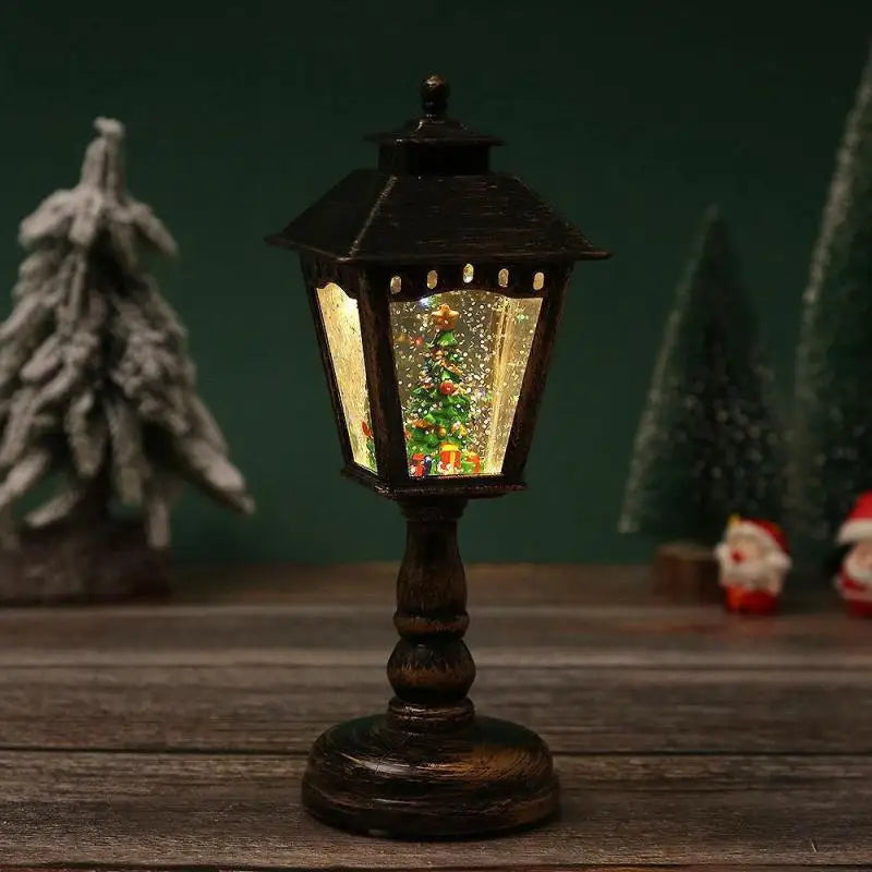 Christmas Decorations Wind Lamps Music Illuminated Night Light Santa Creative Ornaments Table Lamps Christmas Home Decoration