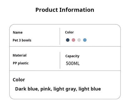 Pet Bowls With Water Feeder, 3 In 1 Ear Design Tilted Cat Water And Food Bowl Set With Gravity Water Bottle For Neck Protection Archie Pets Store