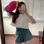 2025 Summer Perspective Lace Butterfly Hollow Out Tshirts Street Fashion Backless T Shirt Women Loose Sexy Club Tee Shirts Top