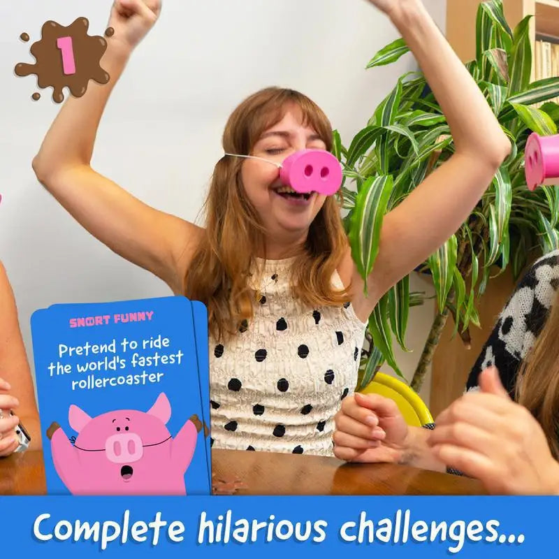 PiggyPlay™ Nose Puzzle Game 🐷🎲 Snort, Laugh, Win!