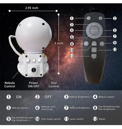 Galaxy Star Projector: Astronaut Night Light for Kids Shop1104123424 Store