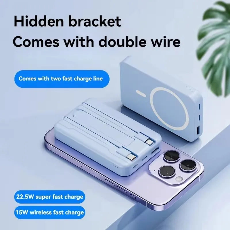 Batería externa MagSafe – Cargador inalámbrico de 10000 mAh, ¡se mantiene en su sitio!