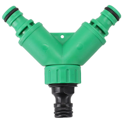 2 Way Garden Water Pipe Connectors Pipe Adapter Y Shape Hose Splitter