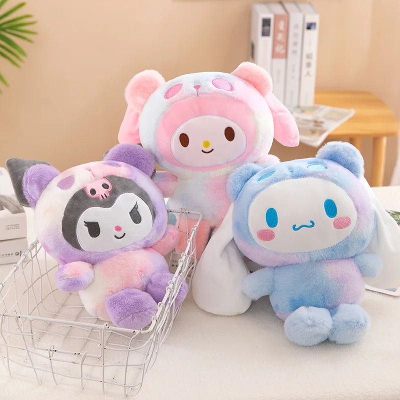 Kawaii Sanrio 25CM Plush Dolls Kuromi Hello Kitty Melody Cinnamoroll Plush Soft Stuffed Animals Dolls Plushie Pillow Xmas Gifts Shop1103724989 Store
