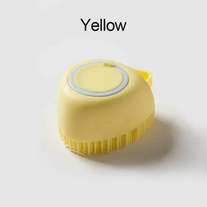 Silicone Pet Grooming Brush with Shower Gel Dispenser for Dogs and Cats Shop1104213033 Store