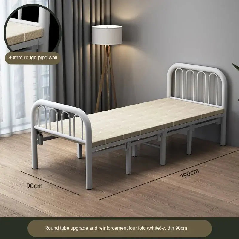 *Folding Bed Double Home Simple Rental House Noon Break Bed Office AliExpress