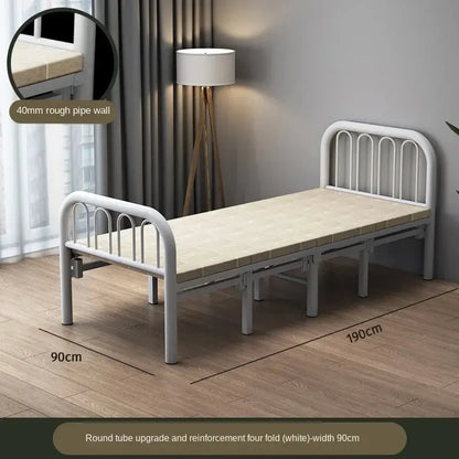 *Folding Bed Double Home Simple Rental House Noon Break Bed Office AliExpress