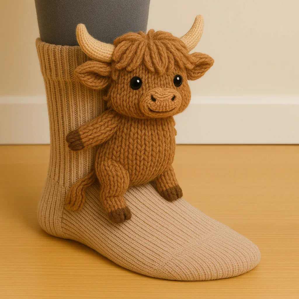 CozyCritter™ 3D Knit Animal Socks 🧦🐾