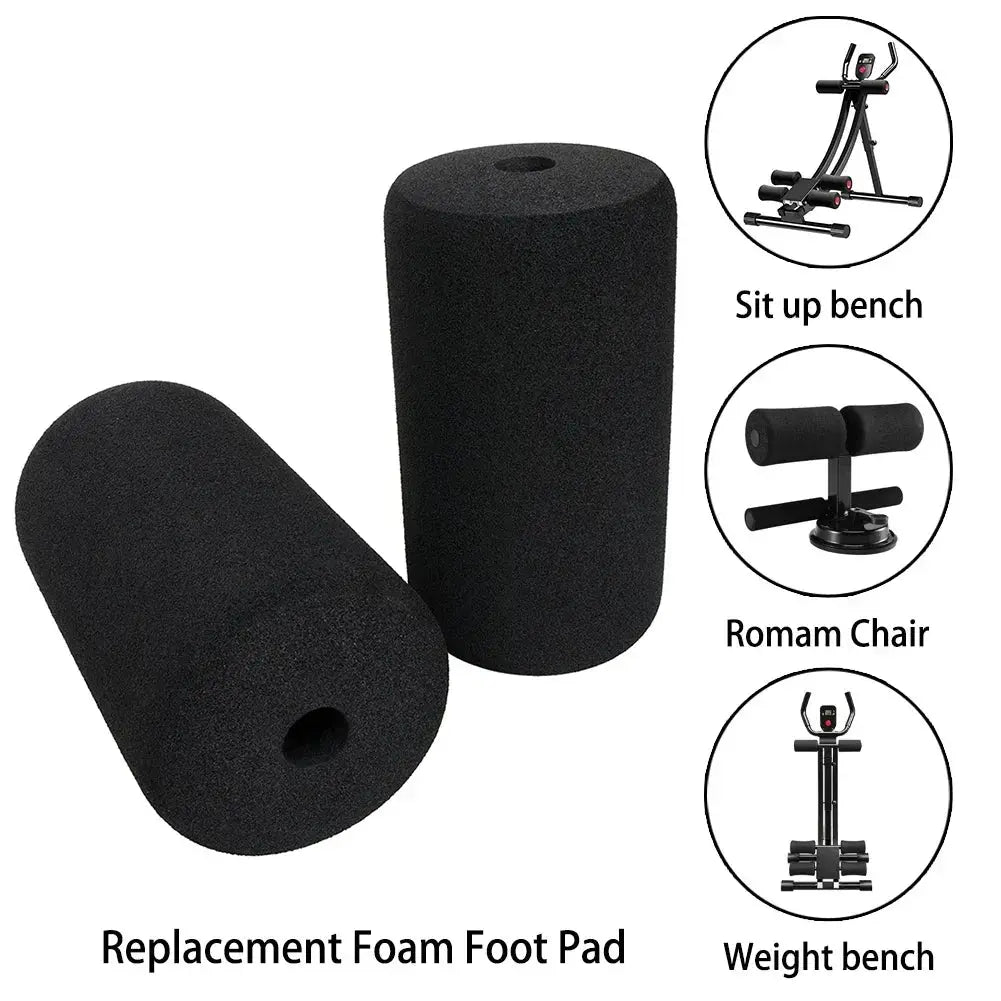 2PCS New Foot Foam Pads Black Foam Rollers Replacement For Leg