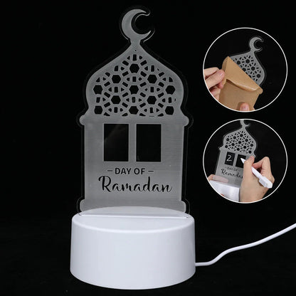 Lampe LED 3D Eid Mubarak Stone's Store