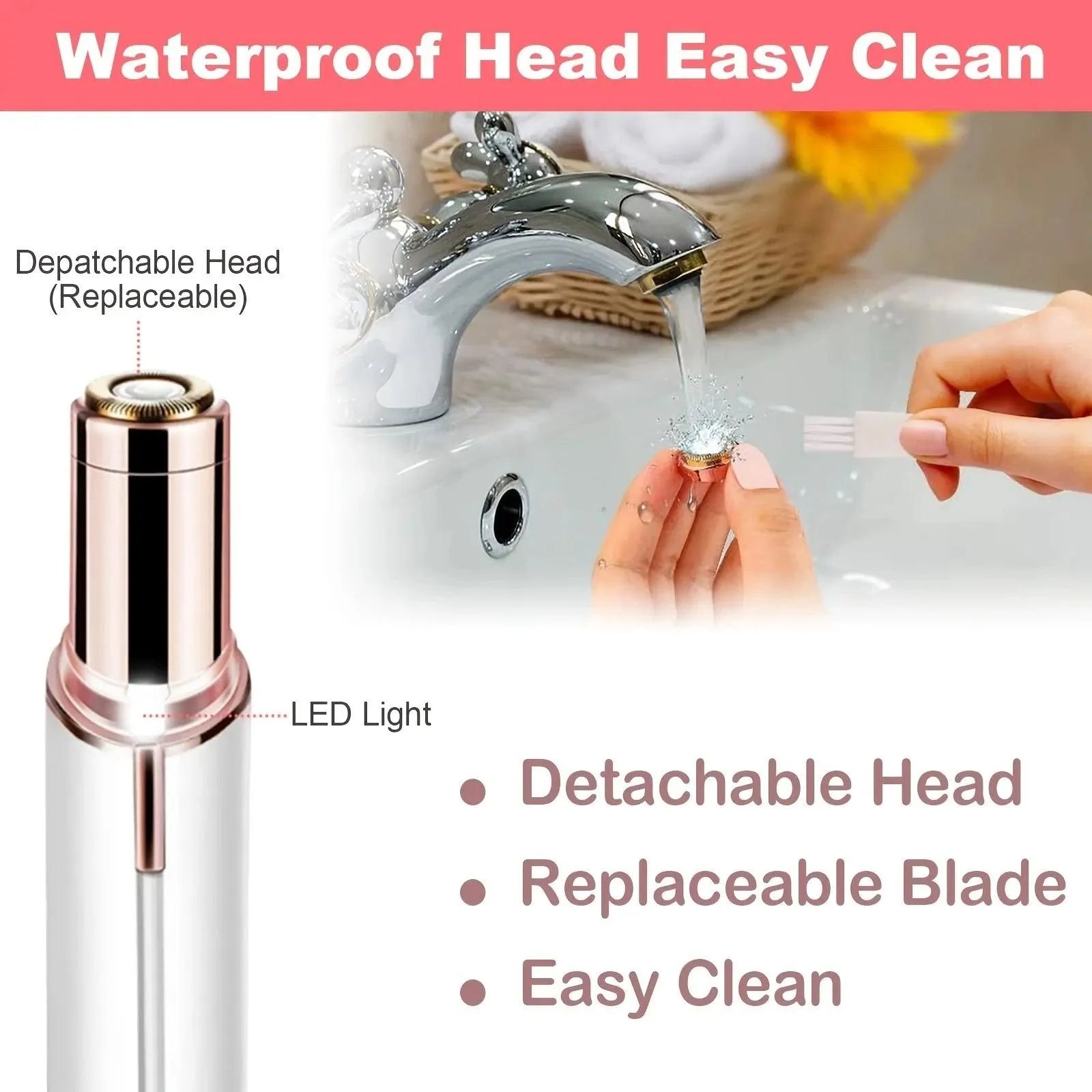 Portable Painless  Electric Hair Remover For Women Stone's Store