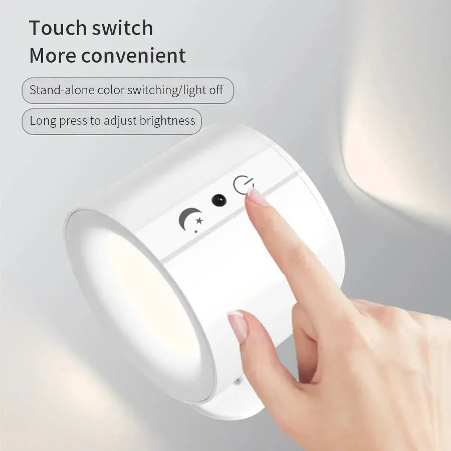 LED Wall Sconces Light Touch Control Double Head Wall Lamp 360 AliExpress