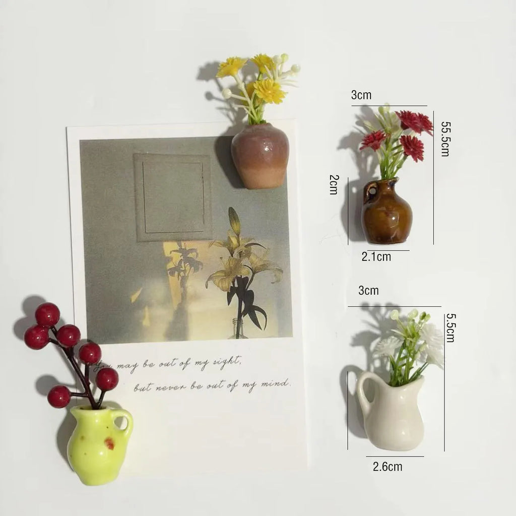 MagniBloom™ Jarrón para refrigerador 🌿 — Plantas pequeñas, gran encanto