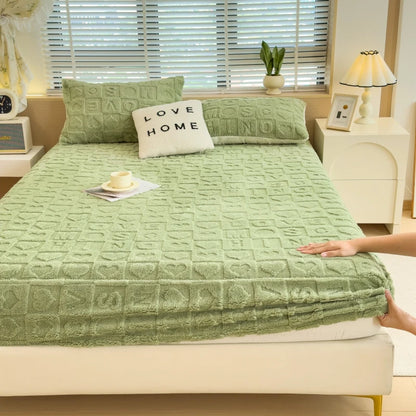 Luxury Milk Velvet Fitted Sheet – Ultra-Soft & Stylish Bedding Essential!