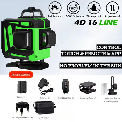 tripod/nivel a laser 16 Lines Laser profesional Level green line Self-leveling 360 autonivelant Shop1103845890 Store
