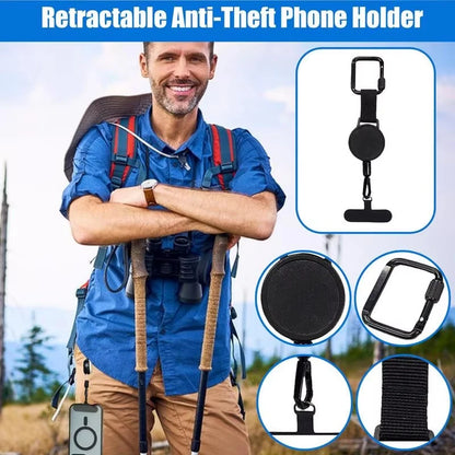 Retractable Phone Leash – Anti-Theft & Hands-Free Convenience!