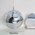 Mirror Disco Ball Decor Hanging Disco Home Decor Rotating Glass Ball AliExpress