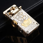 CHIEF New Metal Rocker Kerosene Lighter Creative Rocker Ignition Fashion Leather Lighter High-end Men's Gift Hello My Friend Boutique Store