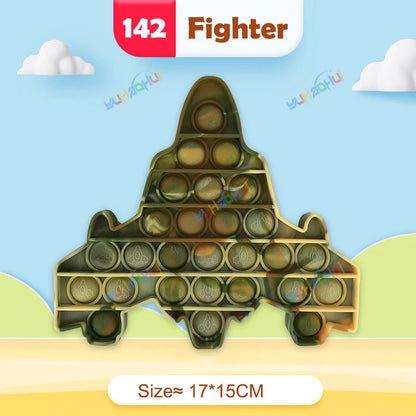 Rainbow Pop Push Bubblle Fidget Anti Stress Relief Toys for Adult Children Special Needs Sensory Toys Interactive Toys for Kids Stone's Store