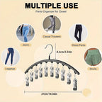 Clip & Tidy – Metal Yoga Pants Hanger for Closet Bliss!
