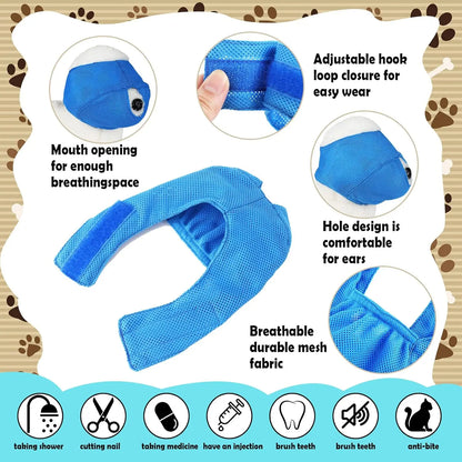 Breathable Cat Muzzle – Stress-Free Grooming & Vet Visits!