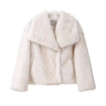 2024 Winter New Fashion Gradient Fluffy Fur Coat Women High Street AliExpress