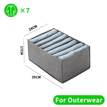 Organizador de ropa para armarios, pantalones, vaqueros, caja de almacenamiento, organizador de armario