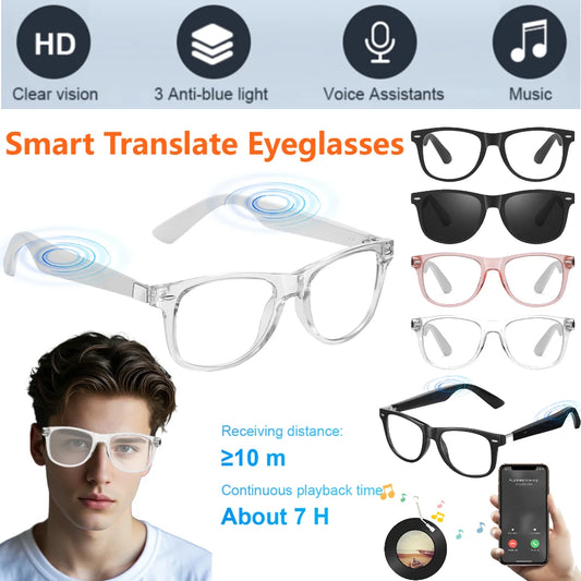 Hands-Free Translator Glasses – Wireless & Bluetooth-Enabled!