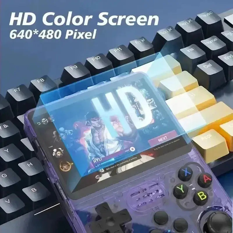 Consola de videojuegos retro portátil R36S Sistema Linux IPS de 3,5 pulgadas