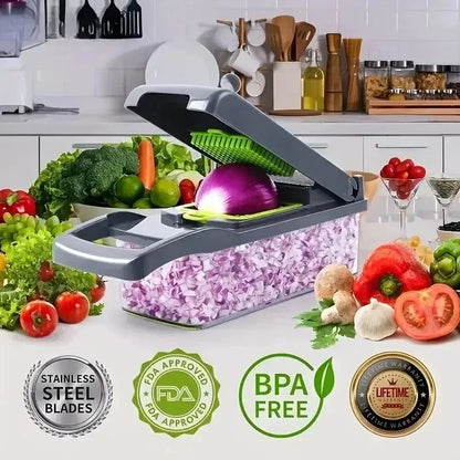 14/16 in 1 Multifunctional Vegetable Chopper Handle Food Grate Food Chopper Vegetable Slicer Dicer Cut Kitchen Items cocina Shop1103772493 Store
