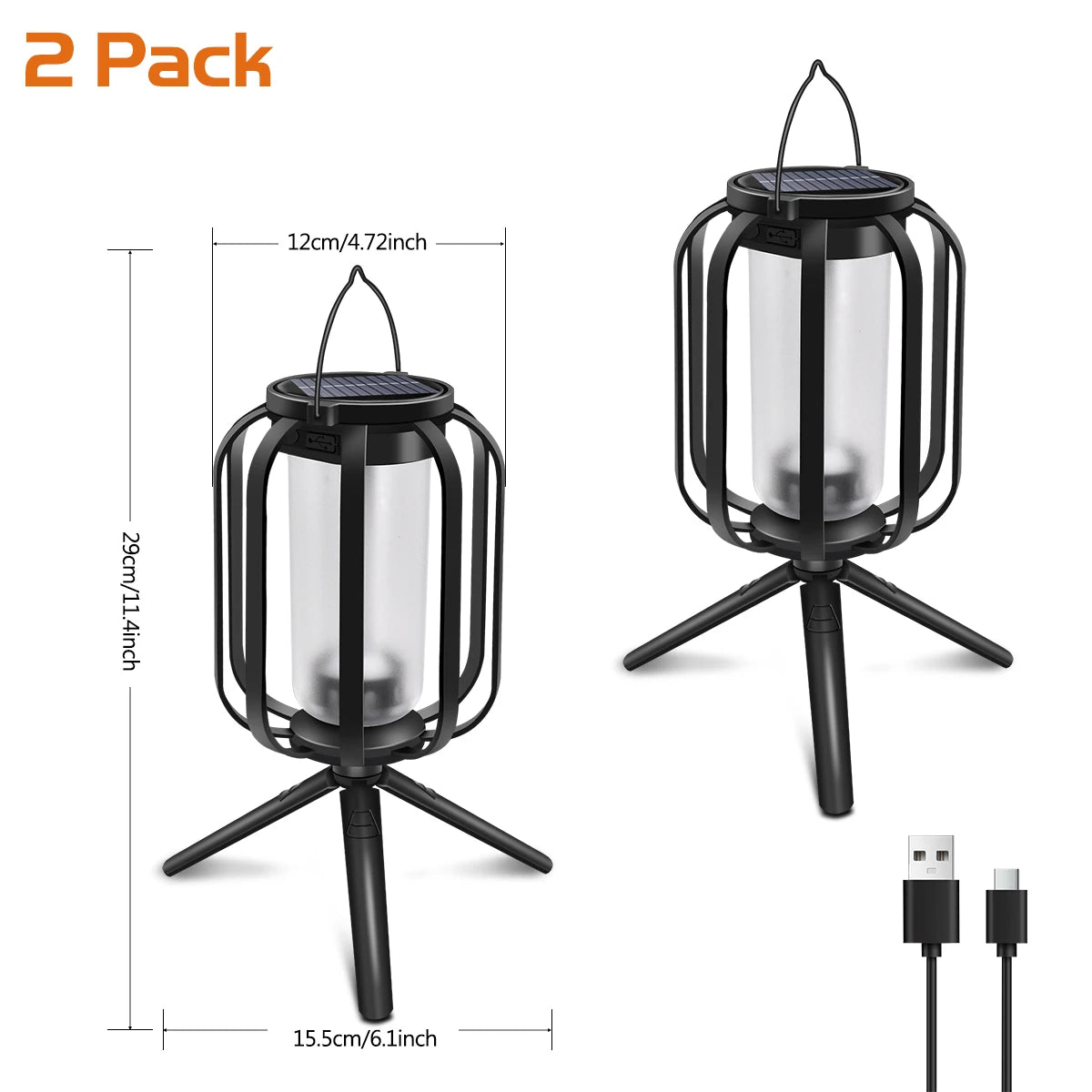 Flickering Firelight Lantern – Weatherproof & Wireless for Outdoors!