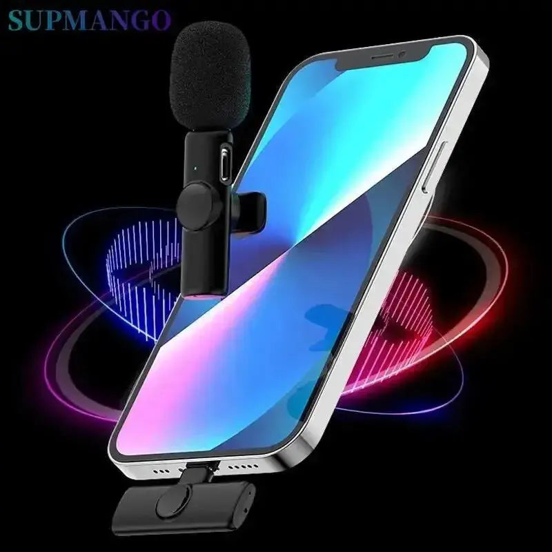 K11 Professional Wireless Lavalier Microphone for iPhone iPad Laptop AliExpress