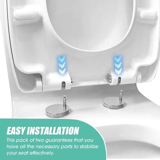 Rust-Resistant Stainless Steel Toilet Seat Fixing Kit – Easy Installation (2 Pack)