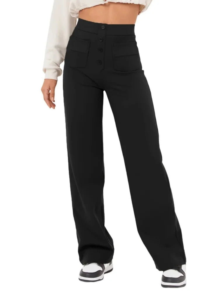 FlexCurve™ High-Waist Pants ✨ — Stretchy Comfort, Slim Fit
